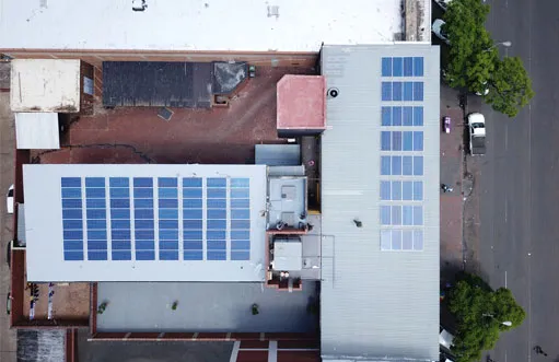 New Urban Studios solar installation